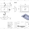 Умивальник DELLA 700 MIRASOFT