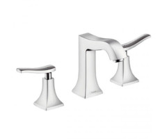 Cмеситель для умывальника Hansgrohe Metris Classic, двухвентильный, хром (31073000)