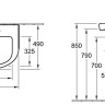 Умивальник підвісний Villeroy&Boch Subway 2.0, 65 (7114FC01)