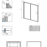 Шторка для ванни Radaway Vesta DWJ 180, 150x180 (209118-01-01)
