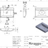 Умивальник VARNA 600 MIRASTONE BLACK