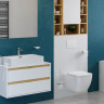 Тумба під умивальник Excellent Tuto, 80 (MLEX.0104.800.WHBL)