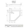 Душовий піддон Radaway Doros PT Compact, 90x90 (SDRPTP9090-05)