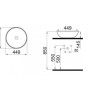 Умивальник врізний Idevit Round, 45 (0101-9456)