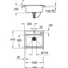 Кухонная мойка гранитная Grohe K700, 56x51, серый (31651AT0)