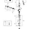 Cмеситель для умывальника Grohe Costa, двухвентильный, хром (21338001)