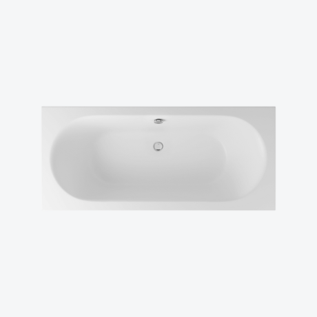 Ванна акрилова прямокутна 1800x800 матовий білий Excellent Oceana Slim