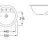 Умывальник врезной Villeroy&Boch Loop&Friends, 44 (618043R3)
