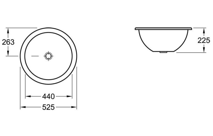 Умывальник врезной Villeroy&Boch Loop&Friends, 44 (618043R3)