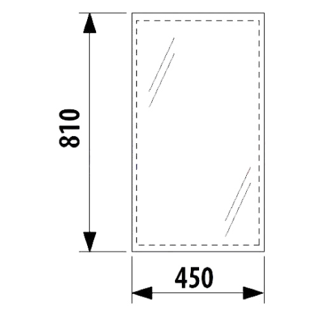 Зеркало в ванную Jika Clear, 45x81 (H4557011731441)