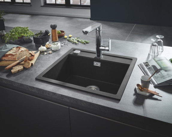 Кухонная мойка гранитная Grohe K700, 56x51, черный (31651AP0)