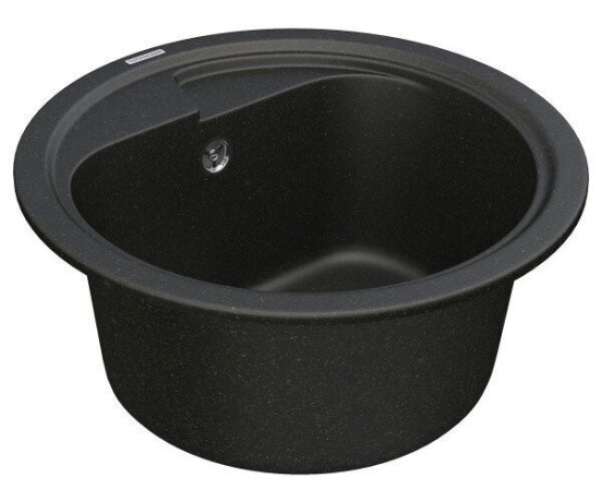 Кухонна мийка гранітна Vankor Polo, 45x45, чорний (POLO PMR 01.45 BLACK)