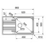 Кухонна мийка сталева Franke SRX 611, 86x50 (101.0456.705)