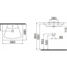 Умывальник врезной Idevit Vega, 65 (2801-0505)