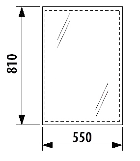 Зеркало в ванную Jika Clear, 55x81 (H4557111731441)