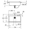 Кухонна мийка гранітна Grohe K700, 78x51, сірий (31652AT0)