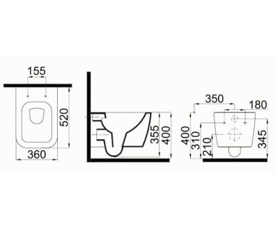Унітаз підвісний Idevit Halley (SETK3204-2616-001-1-6000)