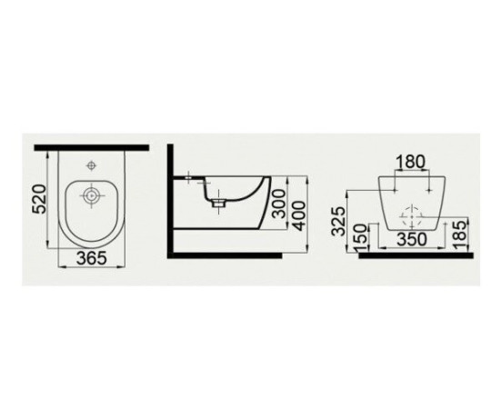 Біде підвісне Idevit Alfa (3106-2605)