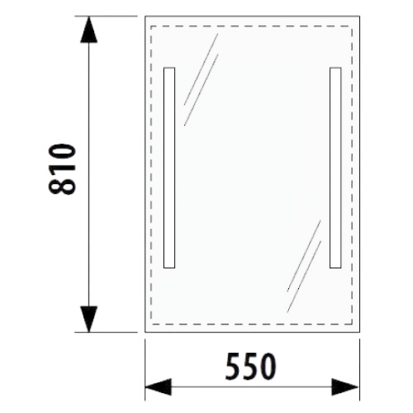 Зеркало в ванную Jika Clear, 55x81 (H4557151731441)