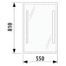 Зеркало в ванную Jika Clear, 55x81 (H4557151731441)