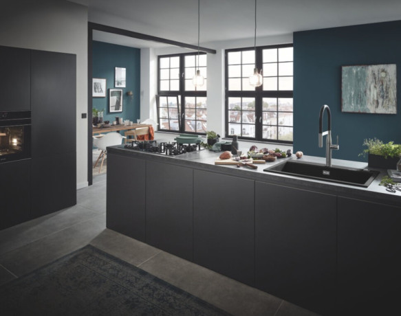 Кухонна мийка гранітна Grohe K700, 78x51, чорний (31652AP0)