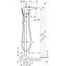 Змішувач для ванни Hansgrohe PuraVida, джойстик, хром (15473000)