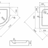 Душовий піддон Kolo Standard Plus, 90x80 (XBN1490000)