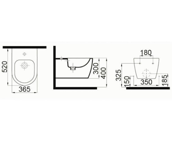 Біде підвісне Idevit Alfa (3106-2605-1201)