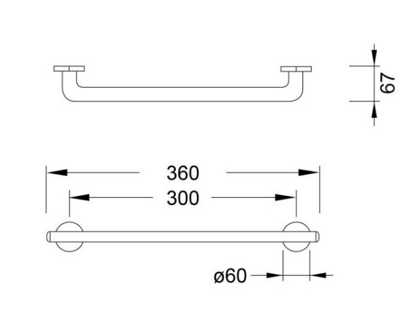 Поручень для ванної Steinberg Serie 650 (650 2630)