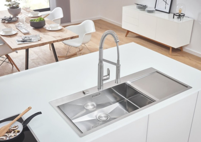 Кухонна мийка сталева Grohe K1000, 116x52 (31581SD0)