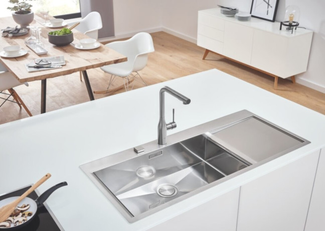 Кухонна мийка сталева Grohe K1000, 116x52 (31581SD0)