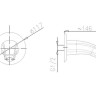 Излив KFA Armatura Cyrkon, хром (836-001-00)