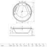 Ванна акрилова Excellent Great Arc, 160x160 (WAEX.GRE16WH)