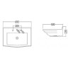 Умывальник подвесной Devon&Devon Westminster, 70 (IBLI3FWES)