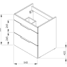 Тумба з умивальником Jika Cube, 55 (H4536121763021)