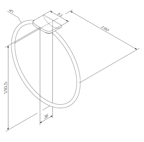 Держатель для полотенец AM.PM Inspire 2.0 (A50A34400)