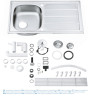 Кухонна мийка сталева Grohe K200, 86x50 (31552SD0)