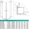 Душова кабіна Radaway Euphoria KDD, ліва, 80x80 (383061-01L)