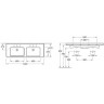 Умивальник підвісний Villeroy&Boch Subway 2.0, 130 (7175D0R1)