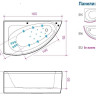 Ванна з гідромасажем Balteco Idea 17, права, 170x100 (IDEA17)