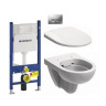 Комплект: Унітаз Kolo Nova Pro Rimfree + Інсталяція Geberit Duofix Delta + Кришка Soft-Close + Клавіша Delta 50 (M33120000+458.126.00.1+M30112000+115.135.46.1)