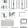 Душевая стенка Radaway Idea Black S1 90, левая (387050-54-01L)