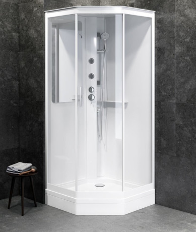 Гідромасажний бокс AM.PM Gem, 90x90 (W90C-018-090WTA)