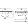 Умивальник підвісний Laufen Palace, 120 (H8127040001041)