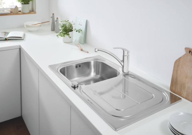 Кухонна мийка сталева Grohe K300, 86x50 (31563SD0)