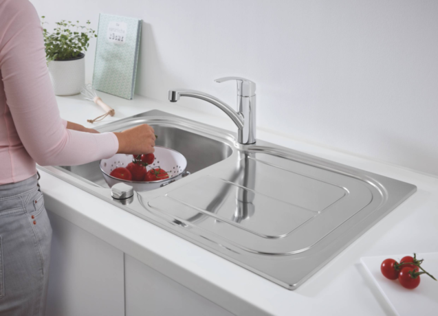 Кухонна мийка сталева Grohe K300, 86x50 (31563SD0)