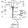 Cмеситель для умывальника Grohe Essence, однорычажный, хром (23589001)