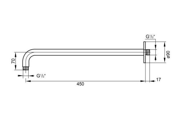 Кронштейн для верхнего душа Steinberg Serie 100 (100 7910)