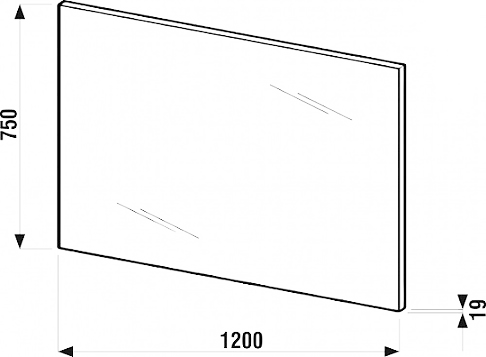 Зеркало в ванную Jika Lyra Plus, 120x75 (H4555570393041)