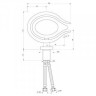 Cмеситель для умывальника Jaquar Tiara, одновентильный, хром (TIA-CHR-73011B)